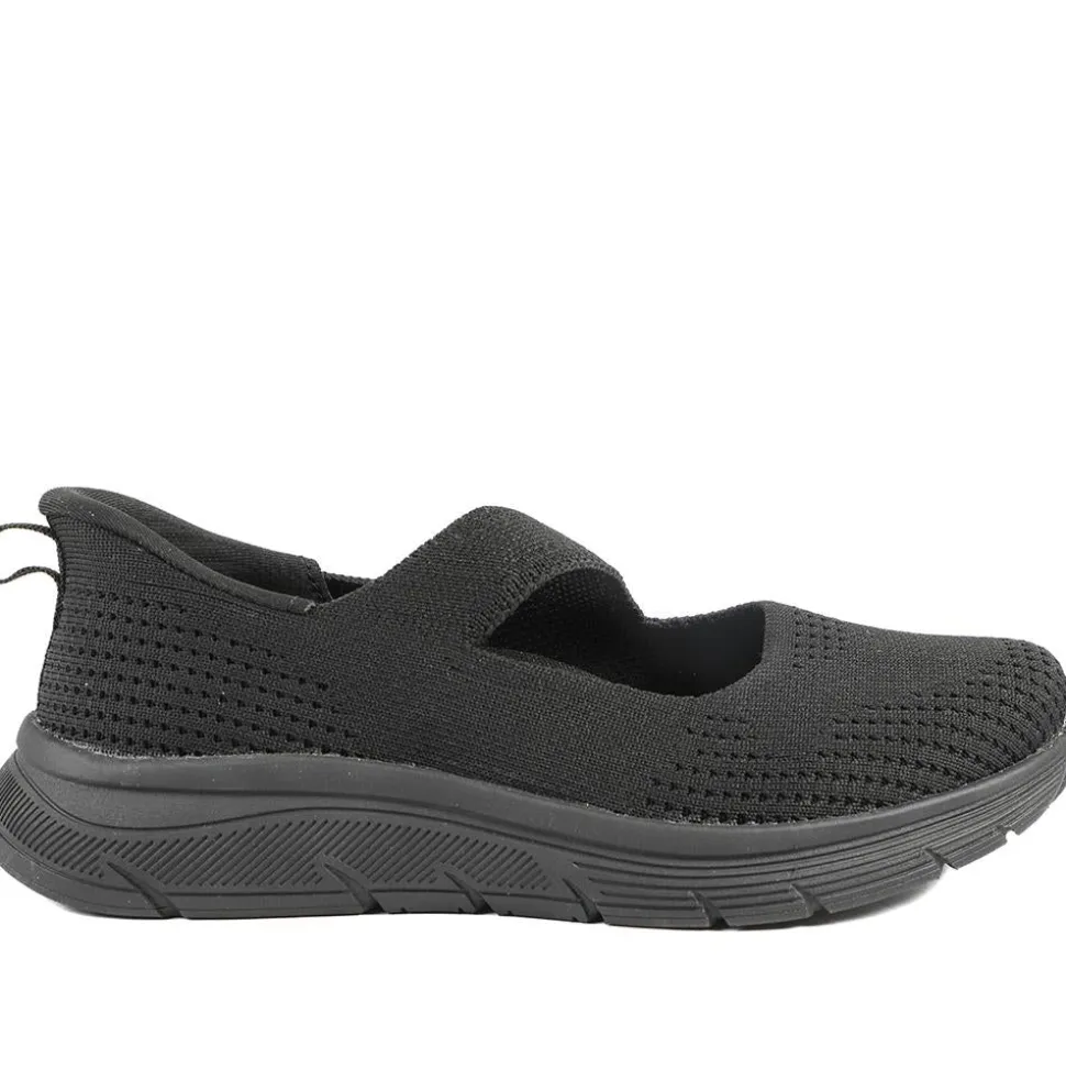 Active Slip On Mary Janes - Black-Black