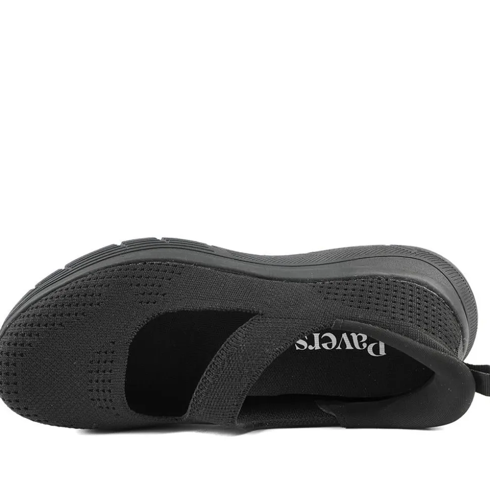 Active Slip On Mary Janes - Black-Black