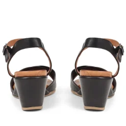 Adjustable Buckle Wedges - Black