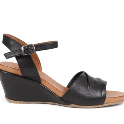 Adjustable Buckle Wedges - Black