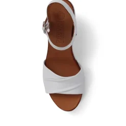 Adjustable Buckle Wedges - White