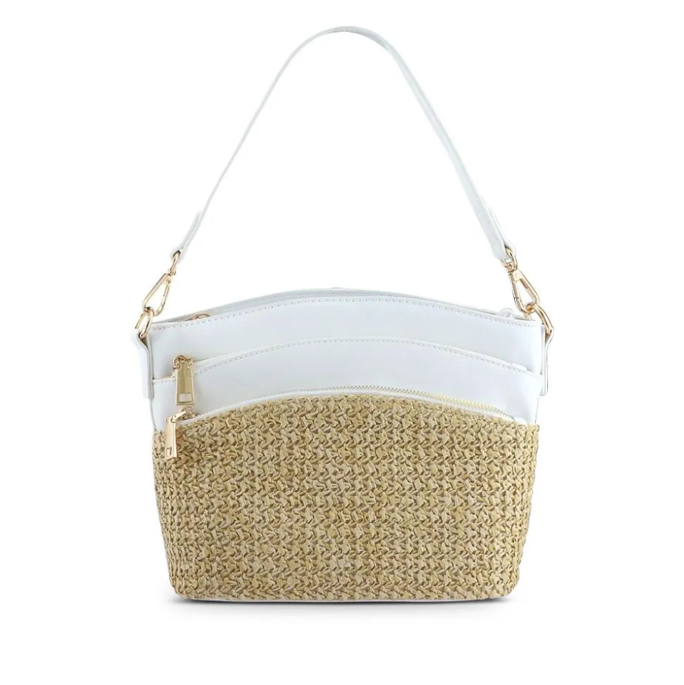 Adjustable Cross-Body Bag - White