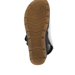 Adjustable Cushioned Sandals - Black