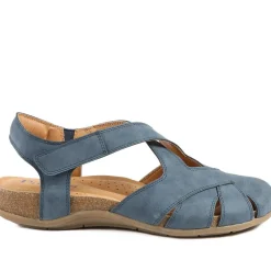 Adjustable Cushioned Sandals - Navy