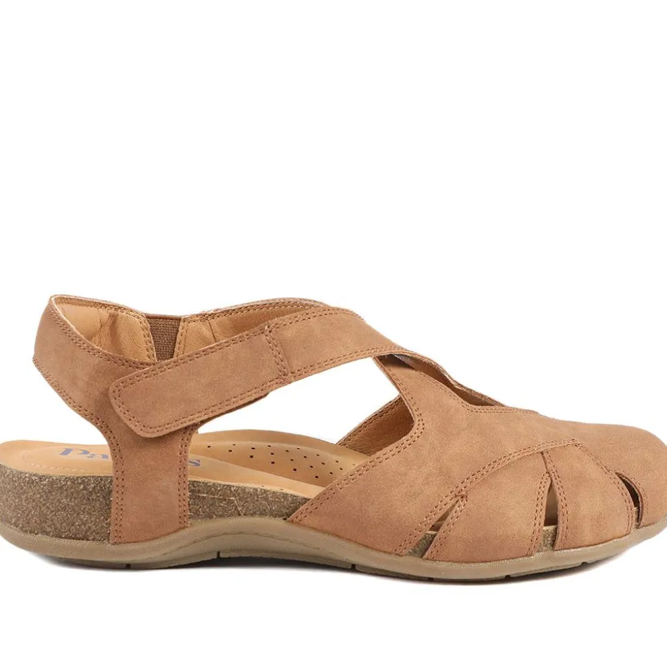 Adjustable Cushioned Sandals - Tan
