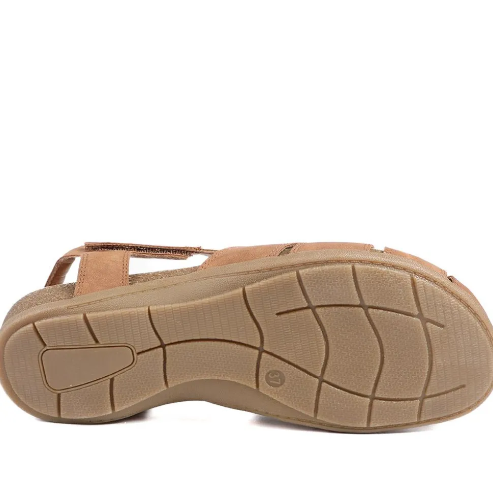 Adjustable Cushioned Sandals - Tan