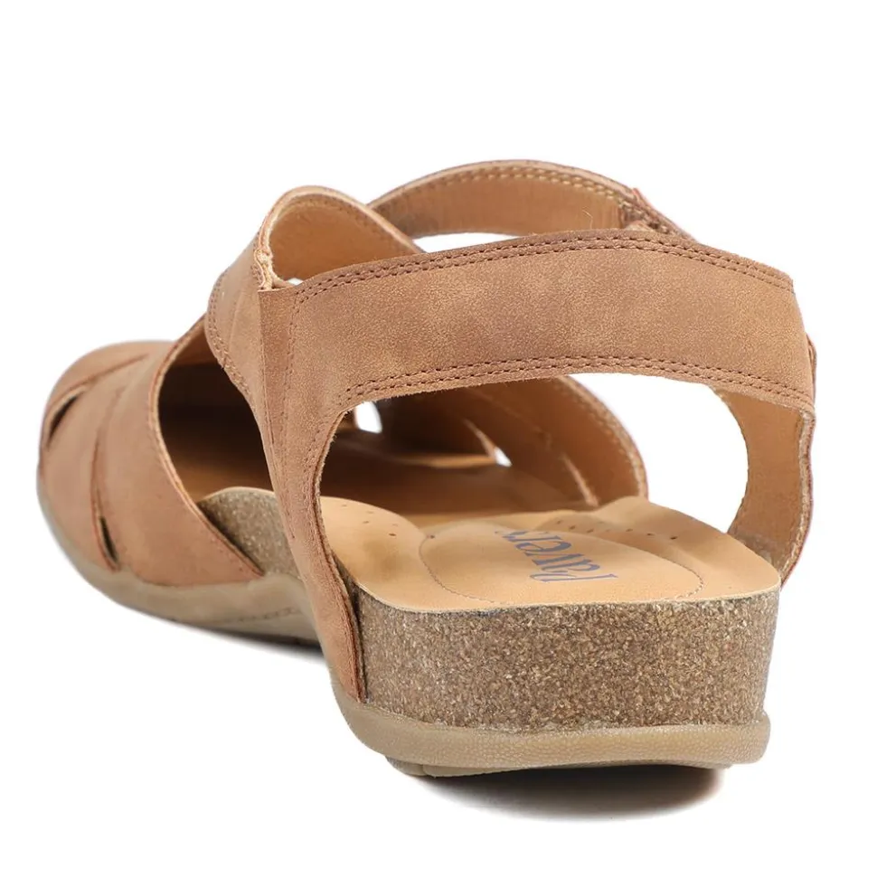 Adjustable Cushioned Sandals - Tan