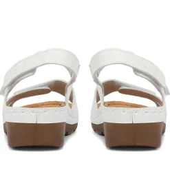 Adjustable Cushioned Sandals - White