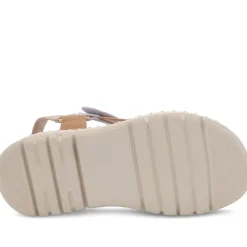 Adjustable Fastening Cushioning Sandals - Tan Multi