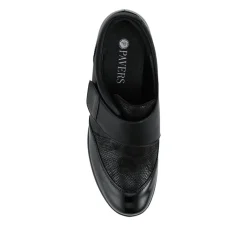 Adjustable Fit Comfy Monk Shoes - Black Multi