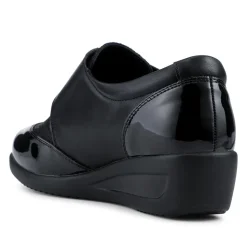 Adjustable Fit Comfy Monk Shoes - Black Multi
