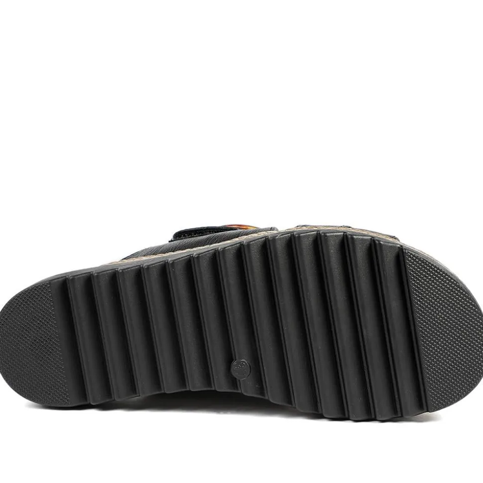 Adjustable-Fitting Mules - Black