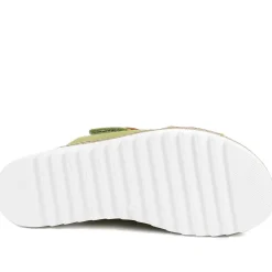 Adjustable-Fitting Mules - Green