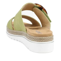 Adjustable-Fitting Mules - Green