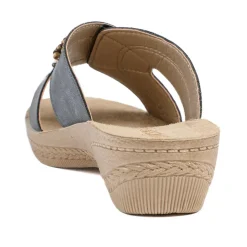 Adjustable Lightweight Mule Sandals - Blue