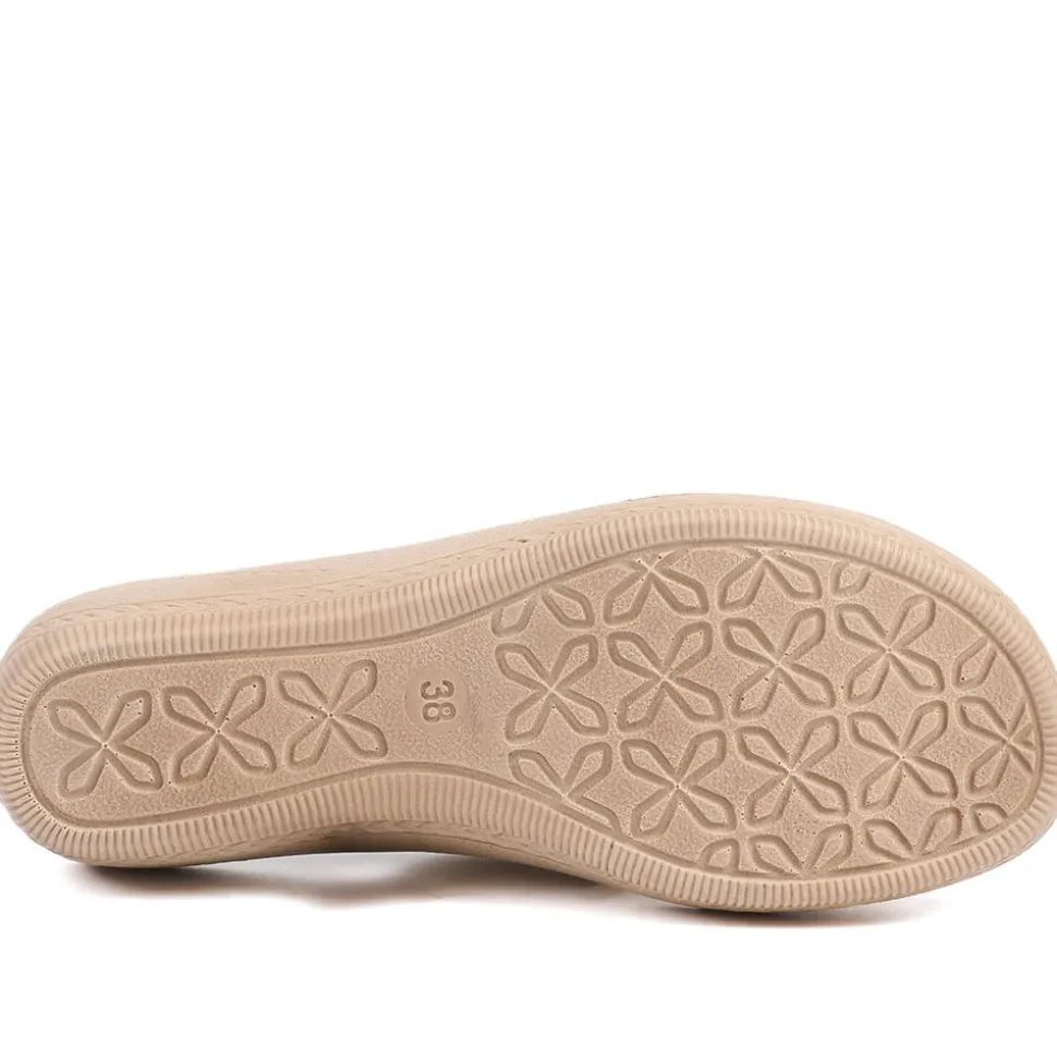 Adjustable Lightweight Mule Sandals - Gold
