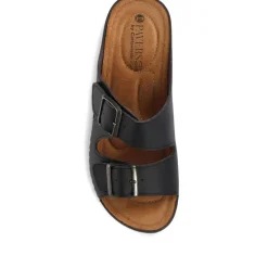 Adjustable Mule Sandals - Black