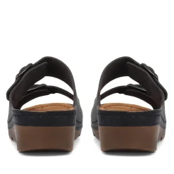 Adjustable Mule Sandals - Black