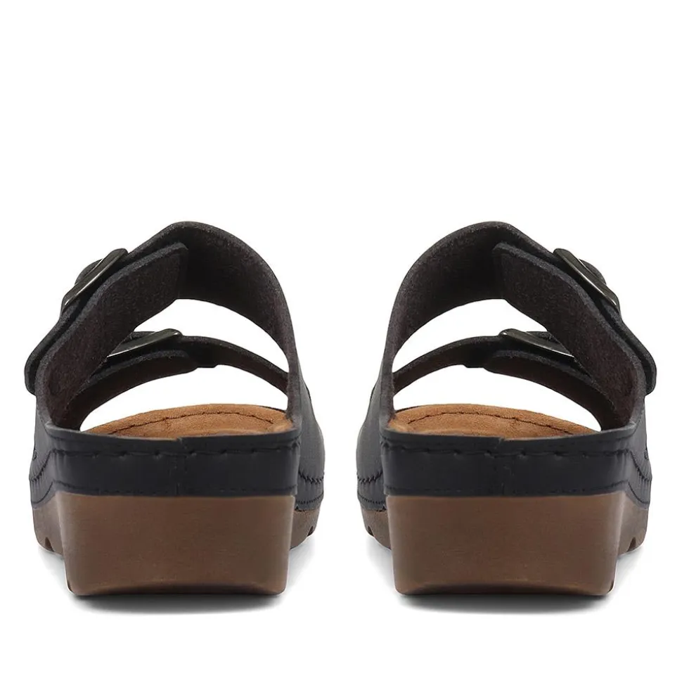 Adjustable Mule Sandals - Black