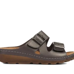 Adjustable Mule Sandals - Pewter