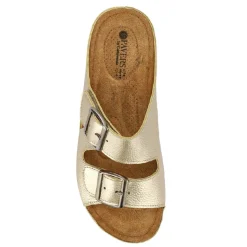 Adjustable Mule Sandals - Soft Gold