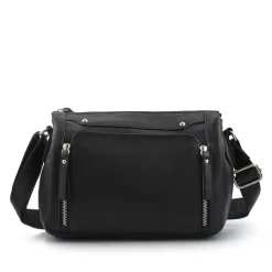 Adjustable Multi-Pocket Handbag - Black