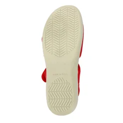 Adjustable Touch-Fasten Sandals - Red