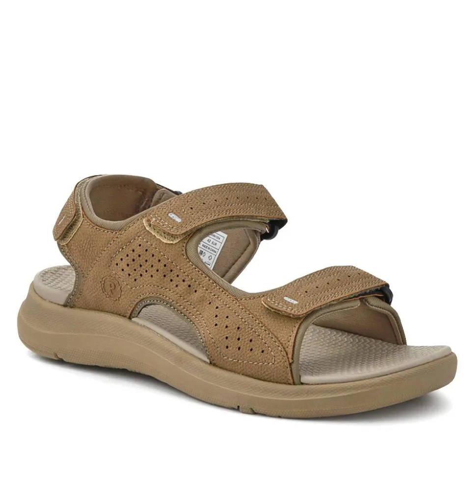Adjustable Touch-Fasten Sandals - Sand