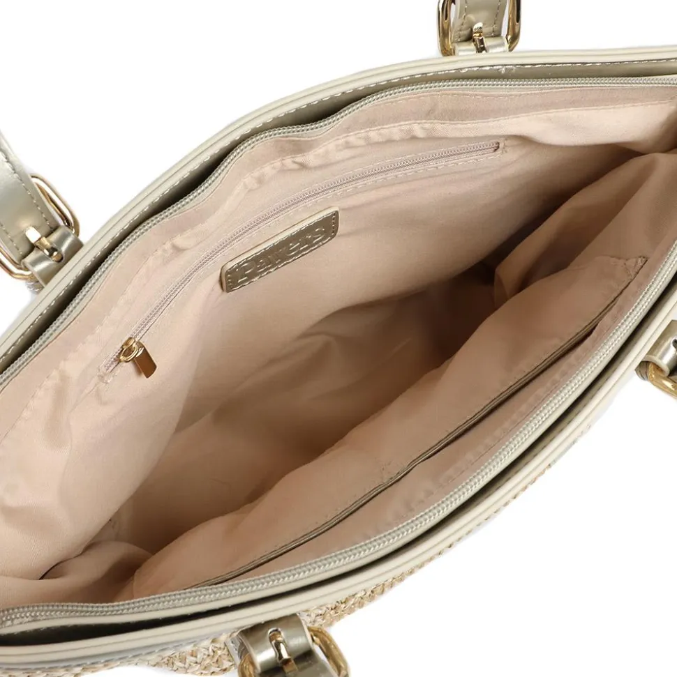 Adjustable Woven Tote Bag - Gold