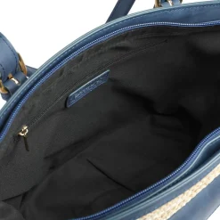 Adjustable Woven Tote Bag - Navy