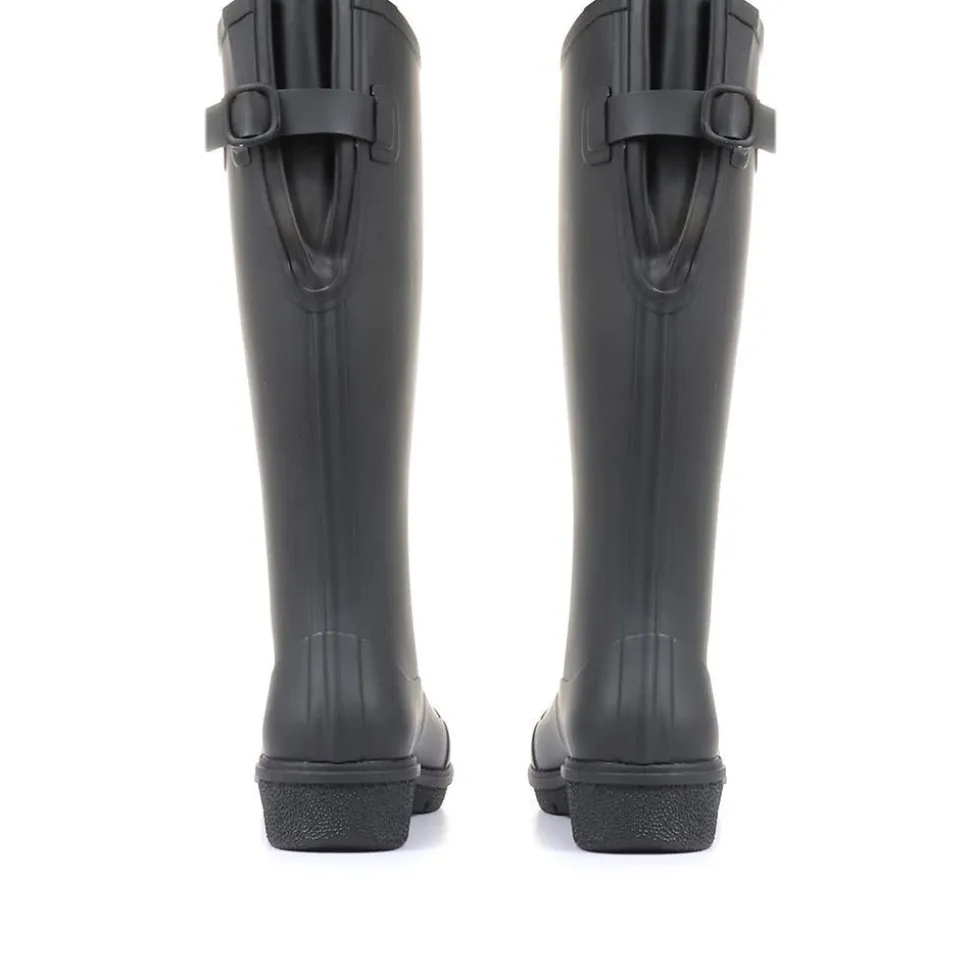 AH7 WonderWelly Long Wellington Boots - Black