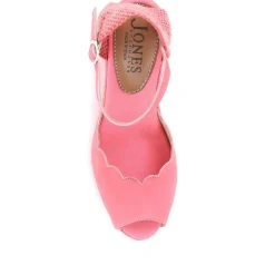 Alejandra Espadrille Wedge Sandals - Coral