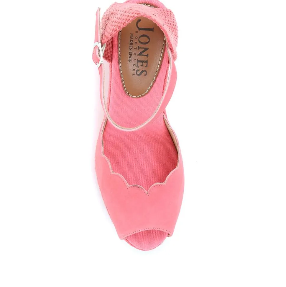 Alejandra Espadrille Wedge Sandals - Coral