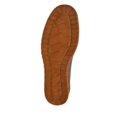 All-Leather Touch-Fasten Mary Janes - Denim