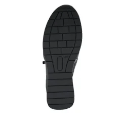 Alvira Wide Fit Leather Trainers - Black