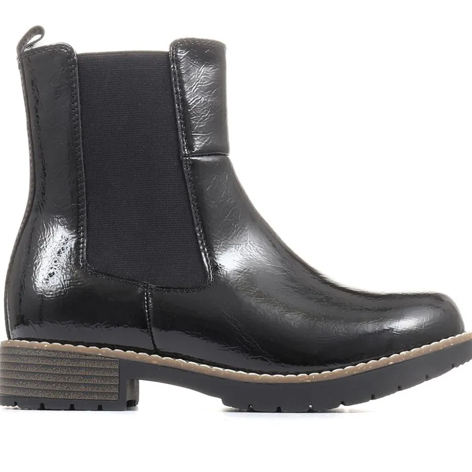 Ampthill Extra Wide Fit Chelsea Boots - Black Patent