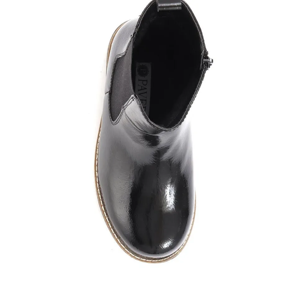 Ampthill Extra Wide Fit Chelsea Boots - Black Patent