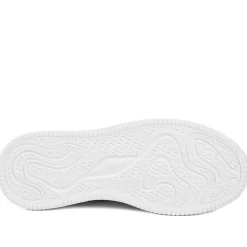Anara Zip & Lace Leather Trainers - White