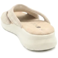 Anatomic Self Moulding Cushioned Mule Sandals - Beige