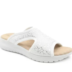 Anatomic Self Moulding Cushioned Mule Sandals - White