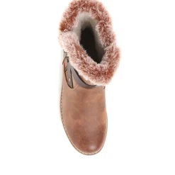 Ankle Biker Boots - Tan