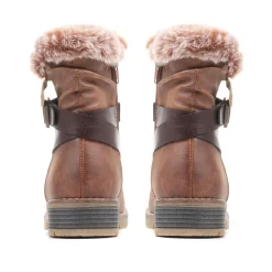 Ankle Biker Boots - Tan