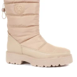 Ankle Snow Boots - Beige