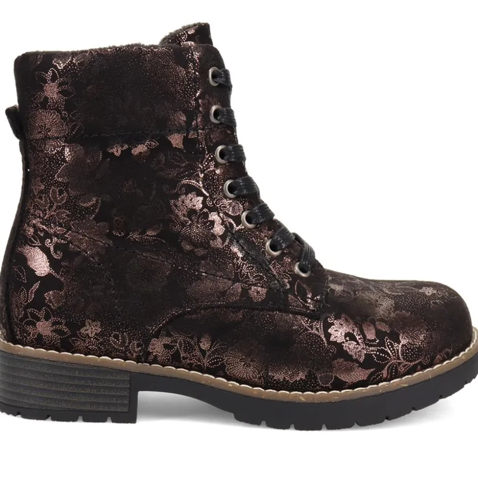 Ashbourne Extra-Wide Boots - Black Floral