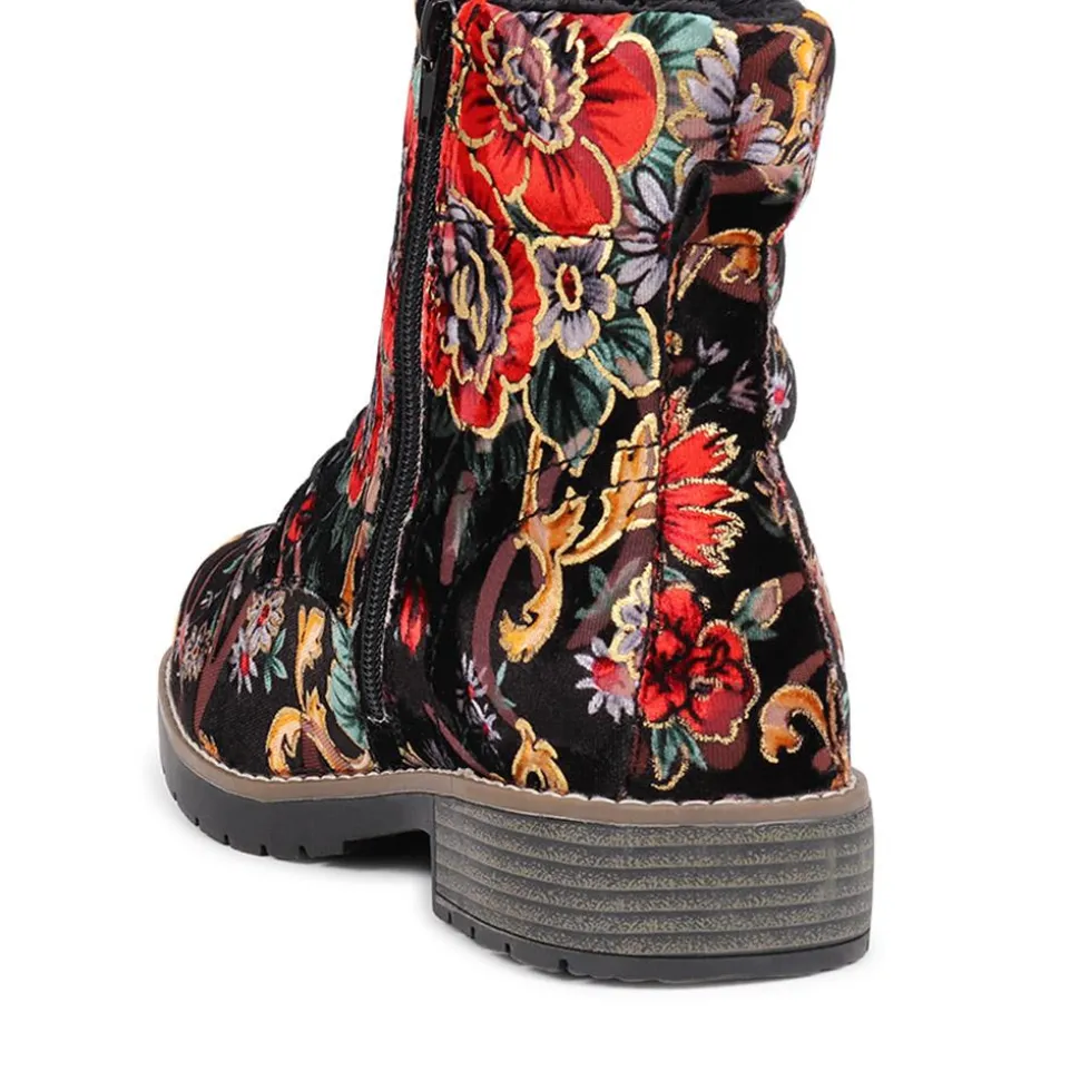 Ashbourne Extra-Wide Boots - Red Multi