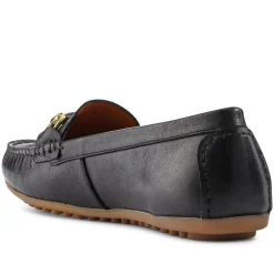 Athikia Leather Slip-On Shoes - Black