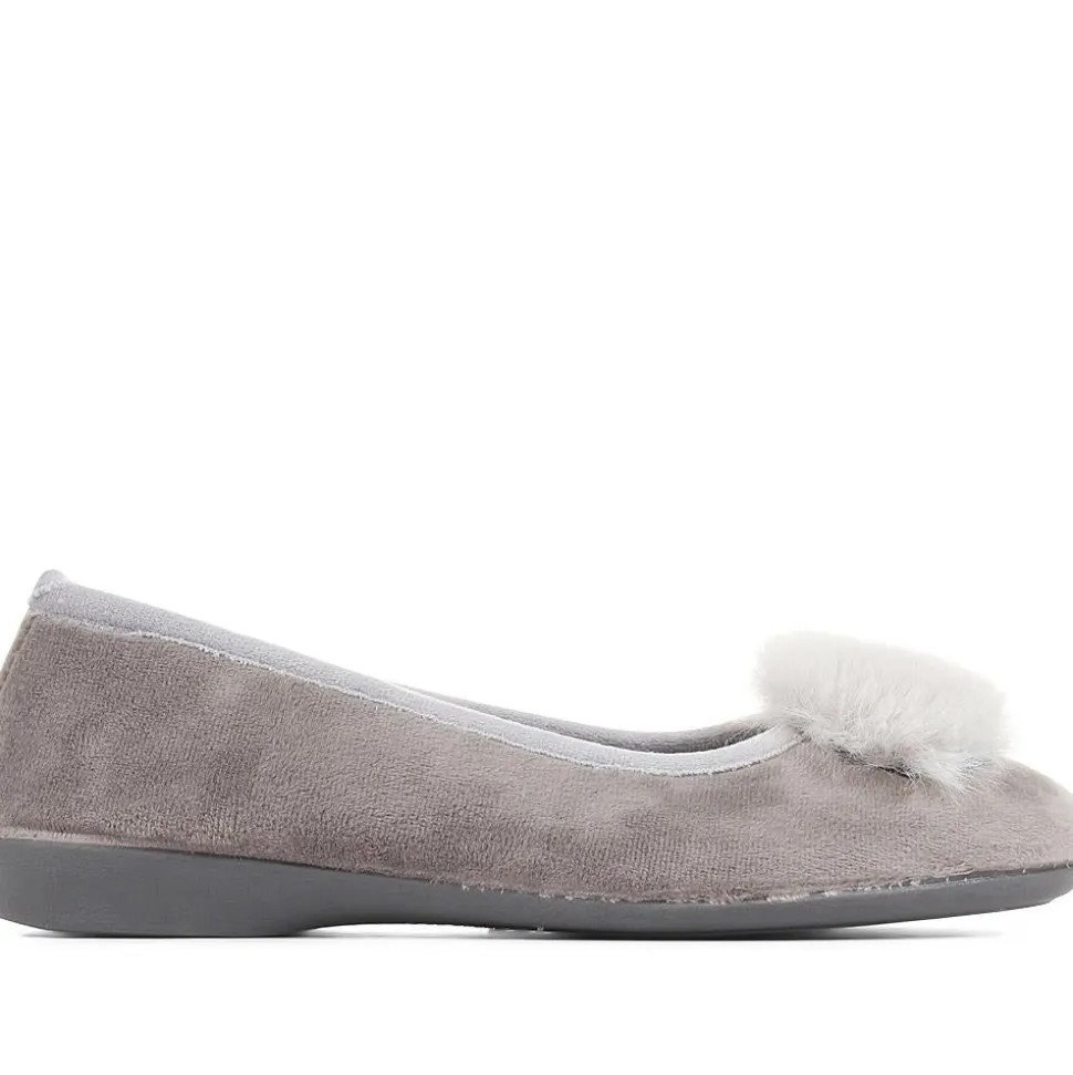 Ballerina Slippers - Grey
