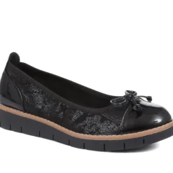 Ballet Pumps - Black-Black Patent