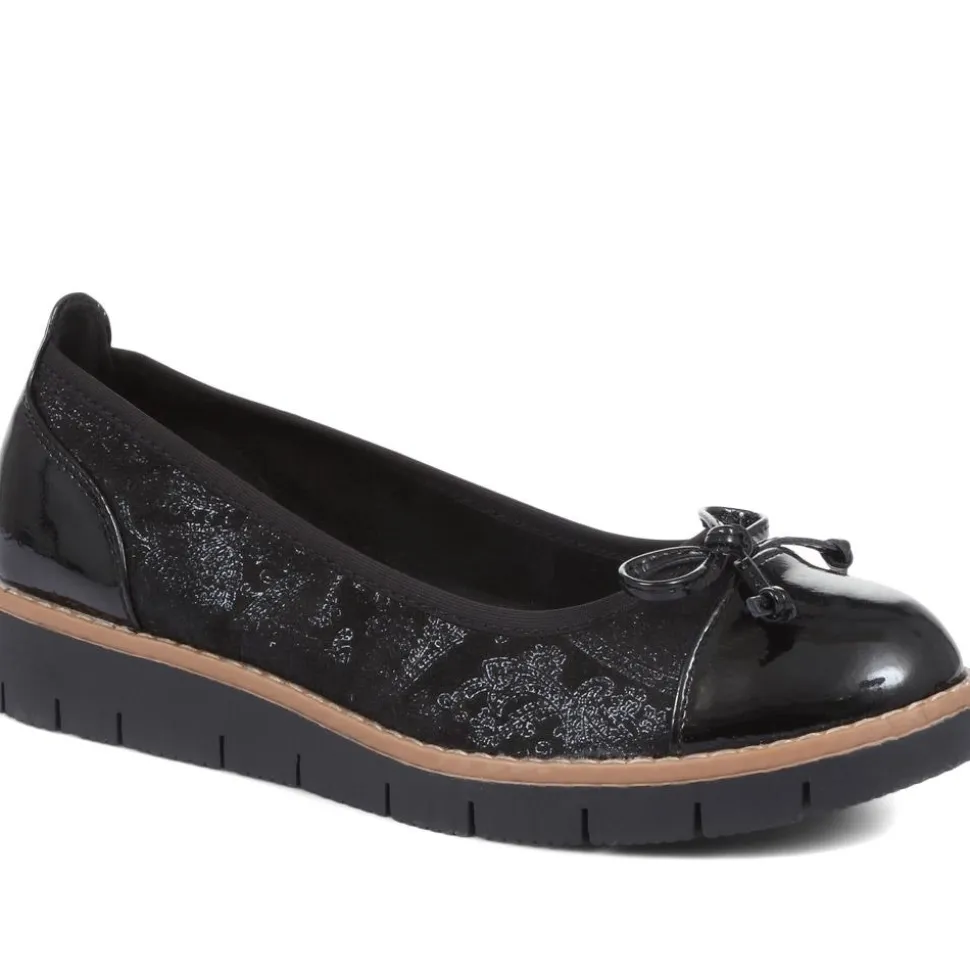 Ballet Pumps - Black-Black Patent