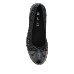 Ballet Pumps - Black Tweed